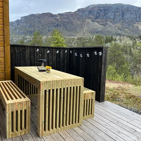 Flott Og Moderne Fjellhytte Utsikten